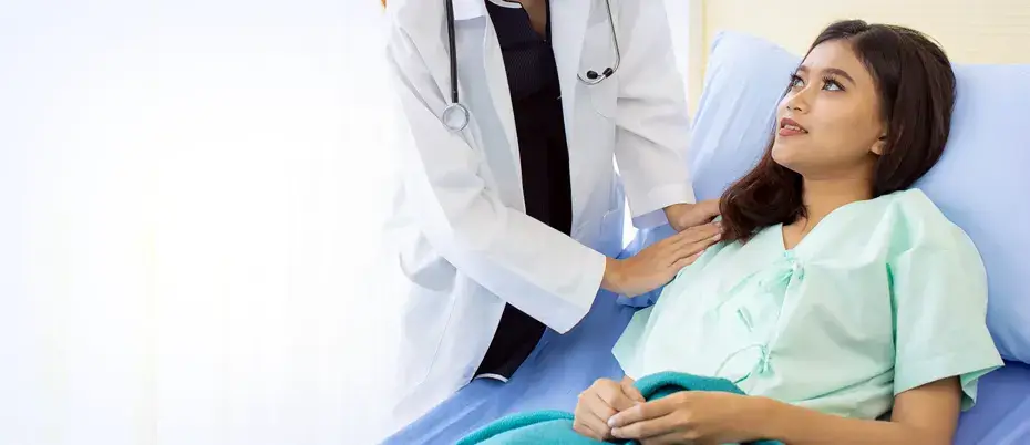 Diagnosis of rectocele through pelvic examination